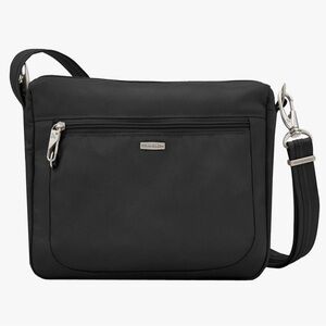 Travelon Black Crossbody Travel Organizer Bag